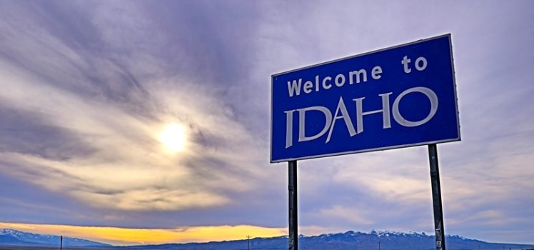 welcome to Idaho sign