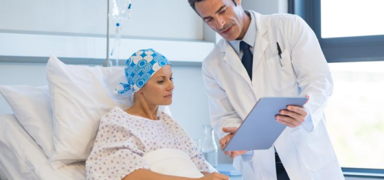 Doctor with patient